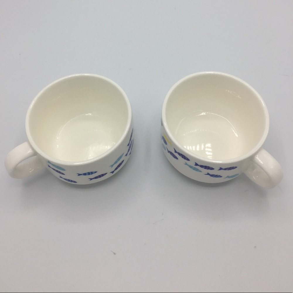David’s Tea Stackable Fish Tea Porcelain Mugs - Picture 9 of 11